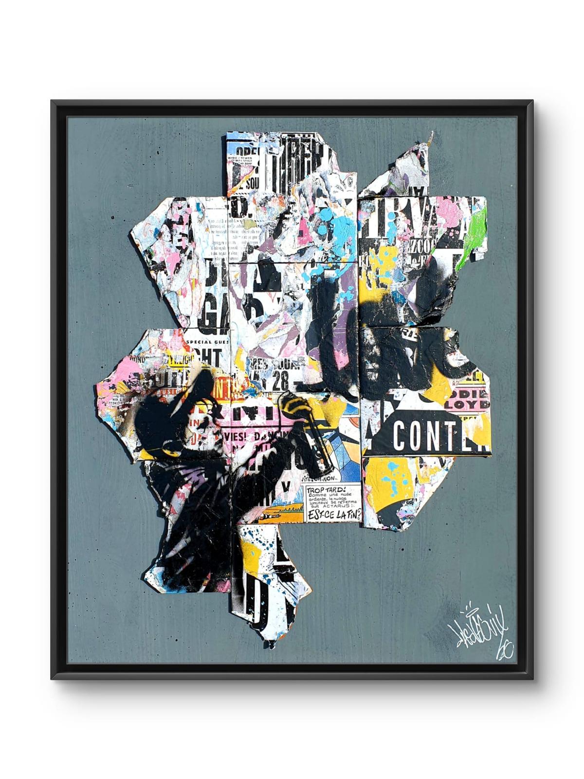 L’Enfant, collage contemporain de Lasveguix