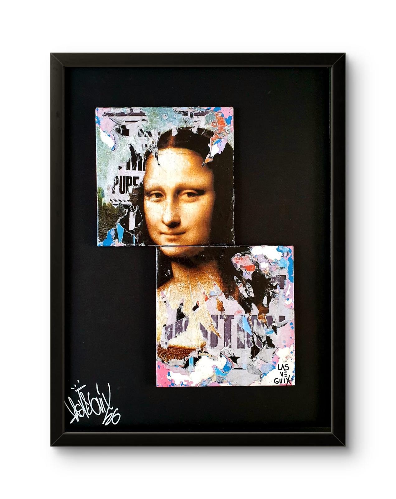 Monalisa, collage contemporain de Lasveguix