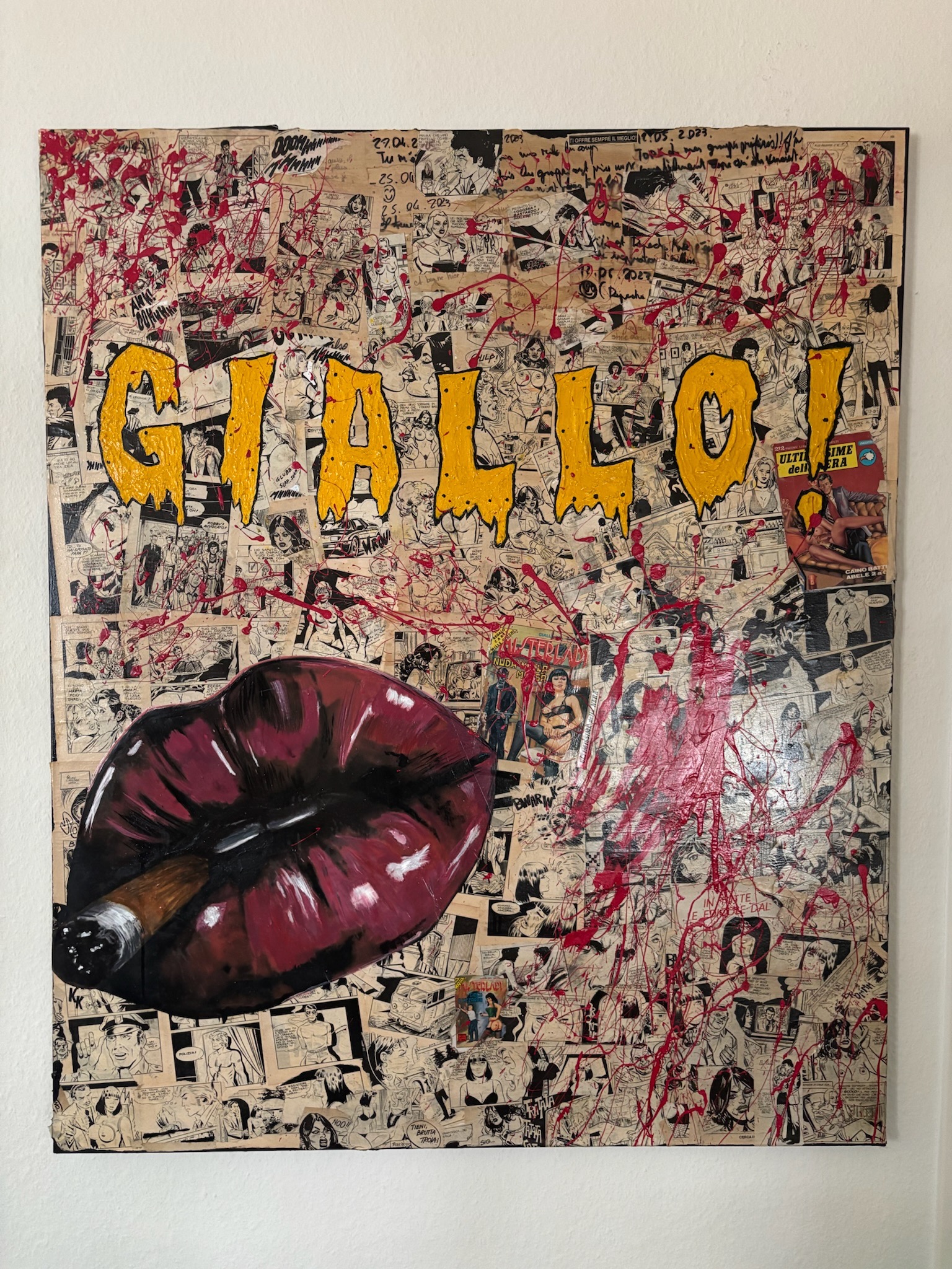 Œuvre collage CIALLO de Maria-Callas Dinescu
