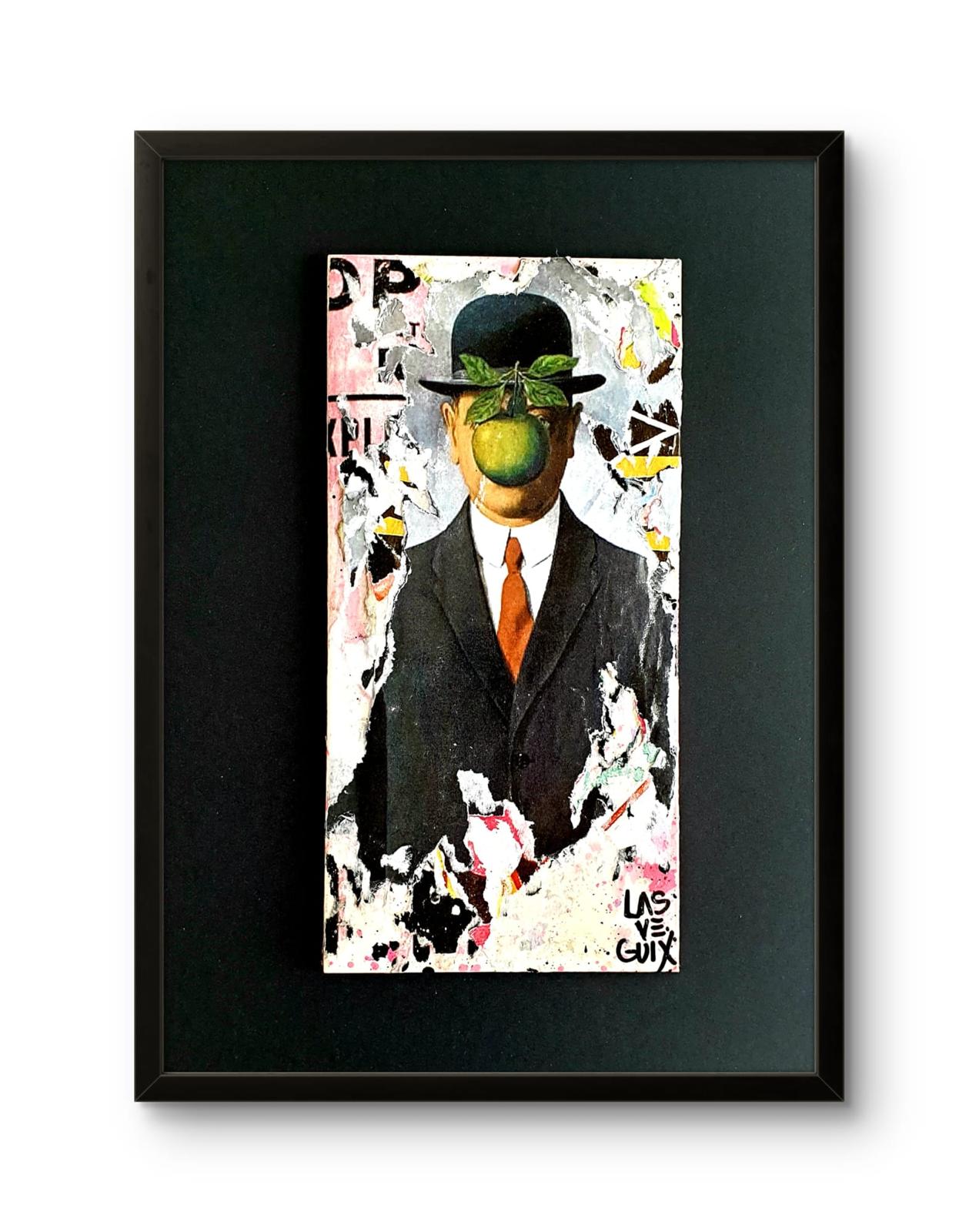 Magritte, collage contemporain de Lasveguix